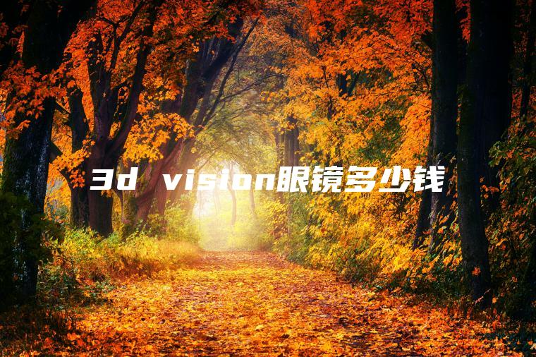 3d vision眼镜多少钱