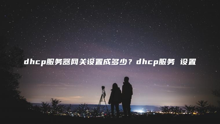 dhcp服务器网关设置成多少？dhcp服务 设置